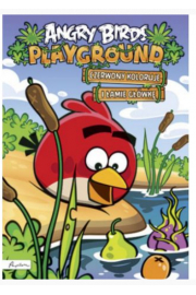 Angry Birds. Playground. Czerwony koloruje i łamie główkę. Książka z naklejkami