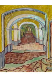 Corridor in the Asylum, Vincent van Gogh - plakat 70x100 cm
