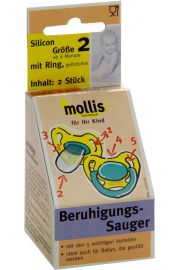 Mollis Smoczek dla dzieci silikonowy powyej 6 miesica (2 szt.) eko
