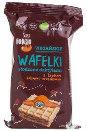 Super Fudgio Wafelki z kremem sodzonym daktylem 120 g Bio