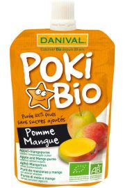 Danival Poki - przecier jabko-mango 100% owocw bez dodatku cukrw 90 g Bio