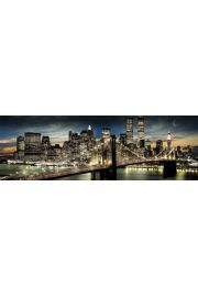 Nowy Jork Manhattan w Peni Ksiyca - plakat 158x53 cm