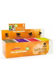Oxfam Fair Trade Herbaty mix (herbata earl grey, herbata zielona, herbata o smaku owocw lenych, herbata zielona o smaku mity) fair trade ( ) 180 g Bio