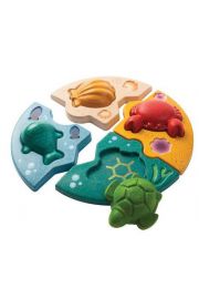 Puzzle drewniane Zwierzta morskie Plan Toys