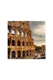 Rzym, Koloseum - plakat premium 40x40 cm