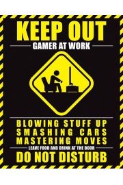 Keep Out Gamer At Work - plakat 40x50 cm