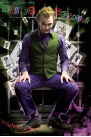 Batman Mroczny Rycerz Joker jail - plakat