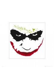 Batman Mroczny Rycerz Joker grin - plakat premium 40x40 cm