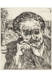 Dr Gachet Man with a Pipe, Vincent van Gogh - plakat 50x70 cm
