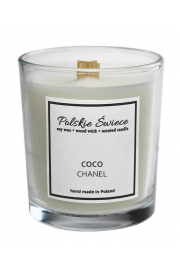 Polskie wiece wieca sojowa Coco Chanel z drewnianym knotem 190 g