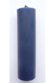 Niebieska wieca z wosku 11x3 cm
