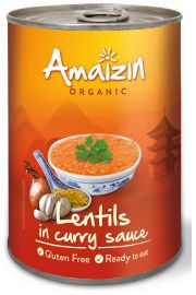 Amaizin Soczewica w sosie curry bezglutenowa (puszka) 420 g Bio