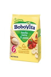 BoboVita Kaszka manna 3 owoce po 6. miesiącu 180 g