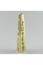 Sotis Obelisk runiczny Ag925 + Au 24kar, 7g