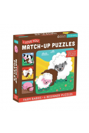 Pierwsze puzzle I Love You Rodzice i dzieci Farma 1-3 lata Mudpuppy
