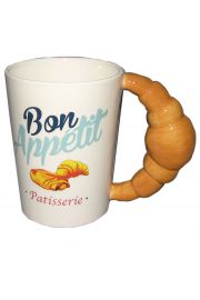 Ceramiczny kubek z rogalem - Bon Apptit Patisserie