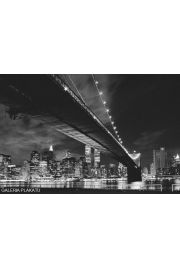 Nowy Jork - Manhattan night - plakat 91,5x61 cm