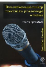eBook Uwarunkowania funkcji rzecznika prasowego w Polsce pdf mobi epub