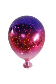 redni wiszcy balon z lampkami LED, w kolorze fioletowym i rowym