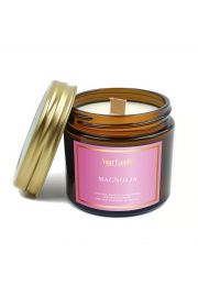 Your Candle wieca sojowa zapachowa z drewnianym knotem magnolia 120 ml