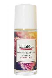 Lilla Mai Naturalny dezodorant z aunem o zapachu geranium i ry