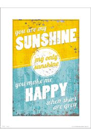 You Are My Sunshine - plakat premium 40x50 cm
