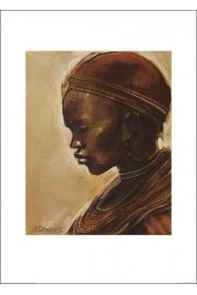 Afrykanka - plakat premium 50x70 cm