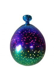 redni wiszcy balon z lampkami LED, w kolorze fioletowym, niebieskim i zielonym