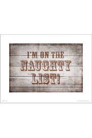 Naughty List - plakat premium 50x40 cm