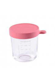 Beaba Pojemnik soiczek szklany z hermetycznym zamkniciem dark pink 250 ml