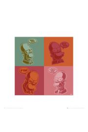 The Simpsons Andy Warhol - plakat premium