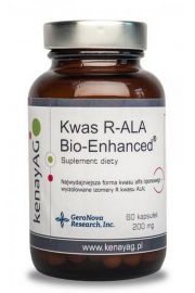 Kenay Kwas R-ALA Bio-Enhanced aktywna forma kwasu liponowego - suplement diety 60 kaps.