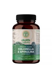 Ekologiczna Chlorella&Spirulina 240 tabletek