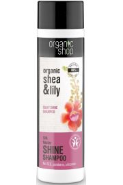 Organic Shop Organic Shea & Lily Silky Shine Shampoo szampon do włosów nadający połysk 280 ml