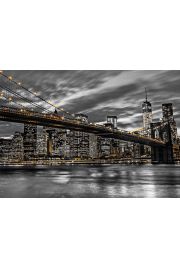 Nowy Jork Noc by Frank Assaf - plakat 140x100 cm