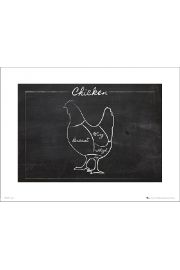 Chicken Chalk - plakat premium 40x30 cm