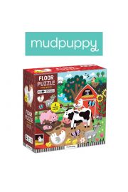 Mudpuppy Puzzle podogowe Farma z unikalnymi ksztatami 25 el.