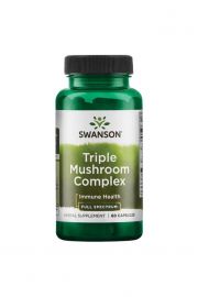 Swanson Full Spectrum Triple Mushroom Suplement diety 60 kaps.