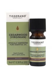 Tisserand Aromatherapy Olejek z Drzewa Cedrowego Cedarwood (Virginian) Ethically Harvested 9 ml