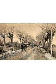 Road in Etten, Vincent van Gogh - plakat 29,7x21 cm