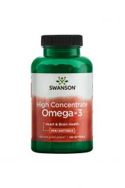 Swanson Omega-3 High Concentrate - suplement diety 120 kaps.