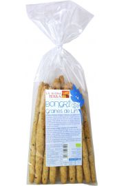 La Buona Terra Paluszki chlebowe razowe grissini z siemieniem lnianym 150 g Bio