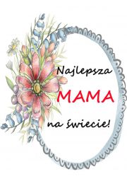 Najlepsza mama - plakat 42x59,4 cm
