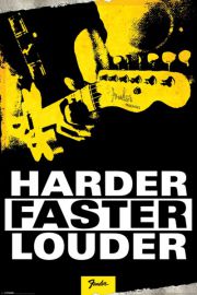 Fender - Mocniej, szybciej, goniej - plakat 61x91,5 cm