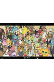 Rick and Morty Bohaterowie - plakat 91,5x61 cm