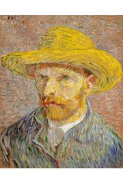 Autoportret w Kapeluszu Somkowym, Vincent van Gogh - plakat 60x80 cm