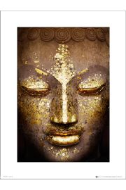 Buddha Gold - plakat premium 30x40 cm