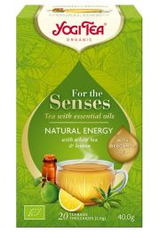Yogi Tea Herbata biaa dla zmysw naturalna energia z zioami, olejkiem z cytryny i z bergamotki 40 g Bio