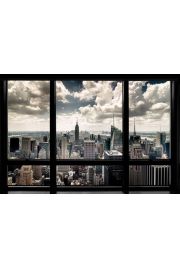 Nowy Jork - Widok przez Okno - plakat 91,5x61 cm
