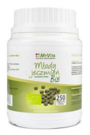 MyVita Młody jęczmień 495 mg - suplement diety 250 tab. Bio